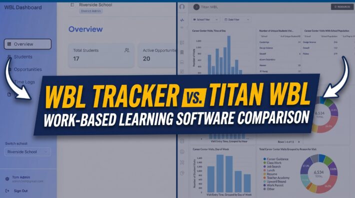 WBL Tracker vs TitanWBL: Work-Based Learning Software comparison 8 Wbl Tracker Vs Titanwbl Work-Based Learning Software Comparison Thumbnail Showing Split-Screen Dashboard Interfaces With A Bold Title Banner